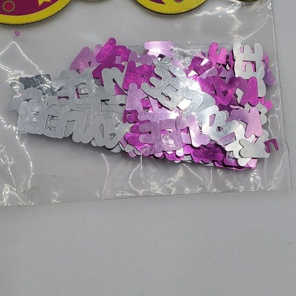 Kaylee Name Confetti Personalized Pink & Silver Kalan 2 Packs Party Supply Foil - Picture 4 of 5